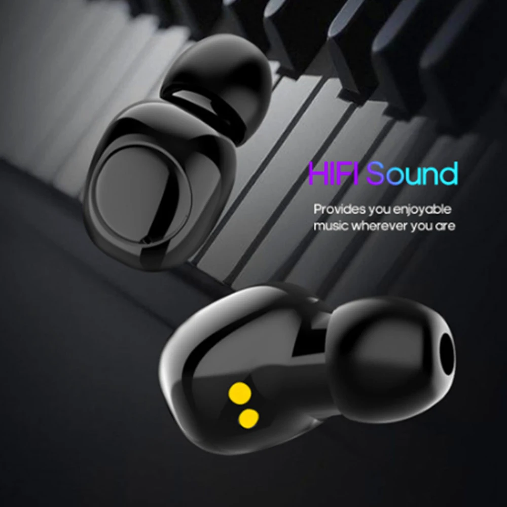 XG-23 TWS Bluetooth спортивные наушники IPX6 Водонепроницаемая пота гарнитура стерео наушники-вкладыши умные наушники с шумом