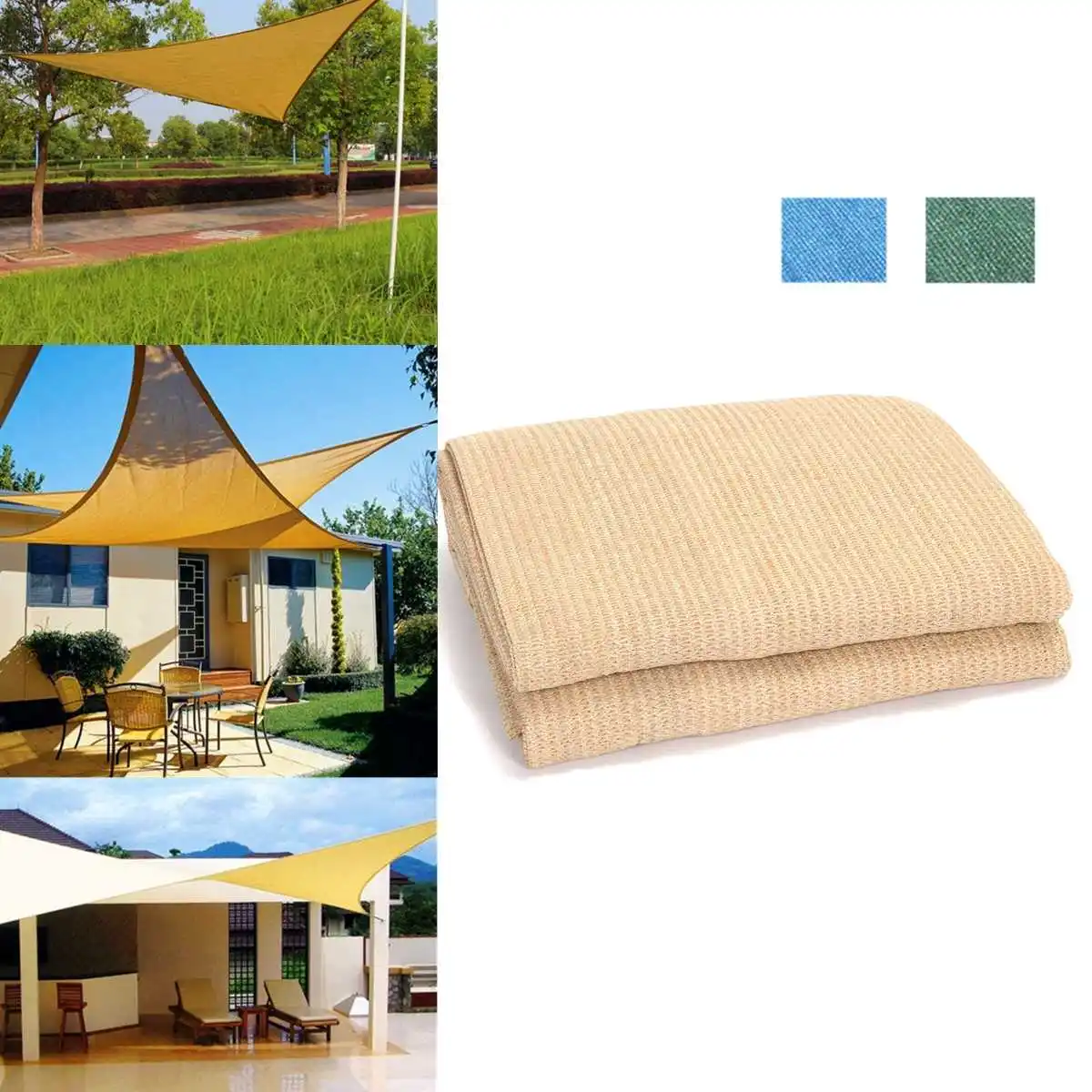 

Outdoor Triangle Sun Shelter Sunshade Cover for Patio Outdoor Canopy Garden Pool Shade Sail Awing Camping Picnic Tent 3x3.0m