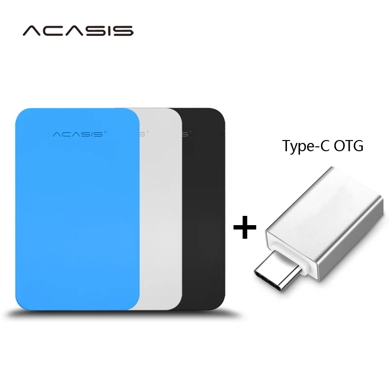 ACASIS оригинальный 2,5 "портативный внешний жесткий диск USB3.0 высокоскоростной HDD для ПК/Mac Type C Интерфейс Android мобильный телефон|Внешние жесткие диски|   | АлиЭкспресс