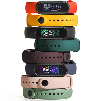

Silicone Strap for Xiaomi Mi Band 5/4/3 Bracelet Silicone Wristband Sport Watch Wrist Strap for Mi Band Colorful Bracelet Strap