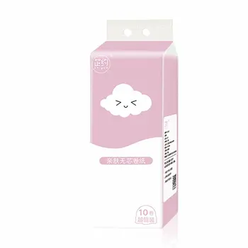 

Comfortable Primary wood pulp large-capacity family-mounted toilet paper roll toilet tissue paper coreless roll paper