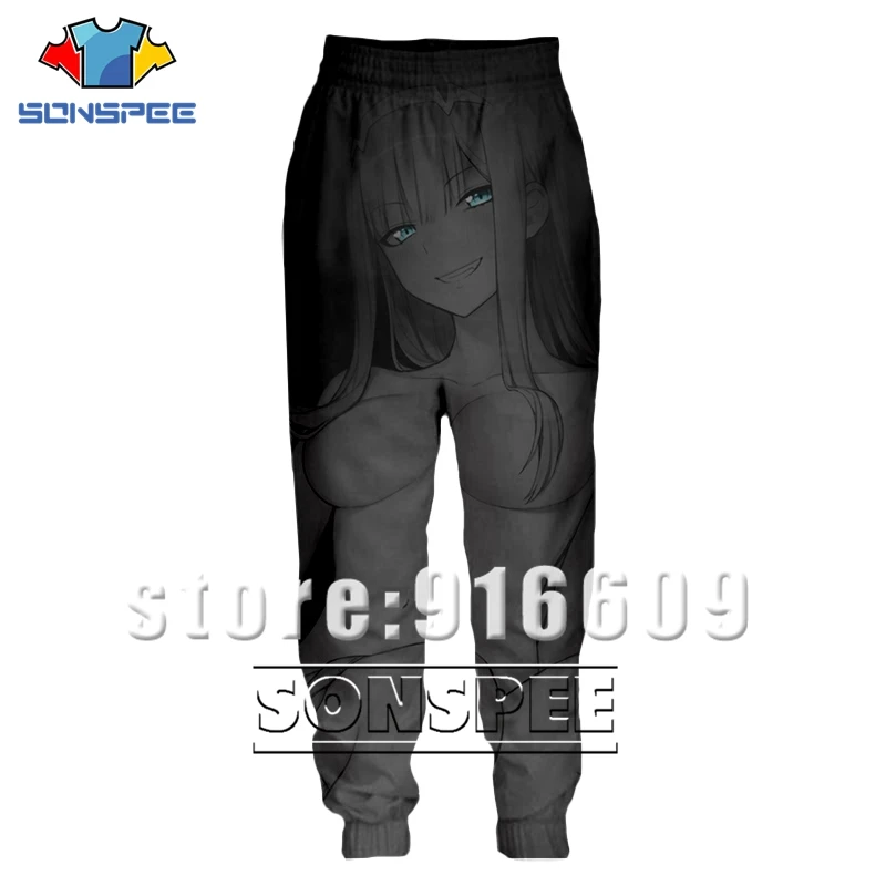 3d принт для мужчин и женщин, полная длина, модные сексуальные штаны DARLING in the FRANXX Zero two, спортивные штаны Harajuku, панковские штаны, аниме, штаны для бега - Цвет: 05