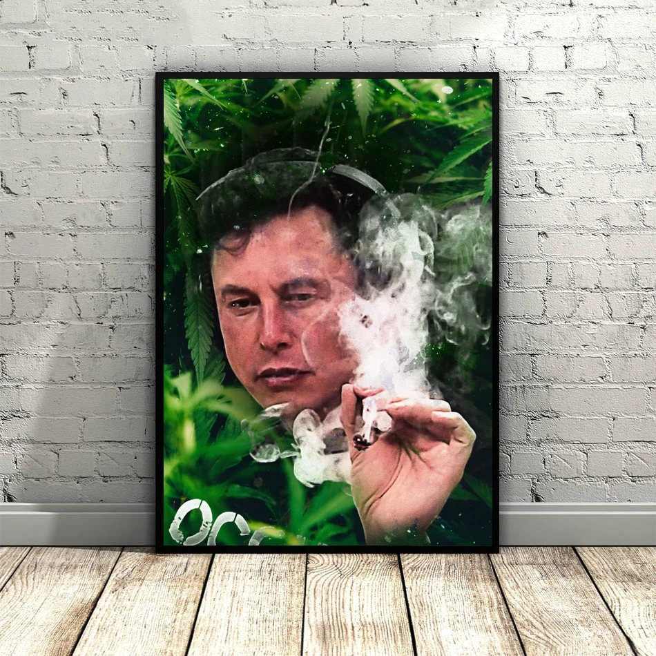 Elon Musk Art Холст плакат картина для гостиной Прямая поставка - Цвет: 3