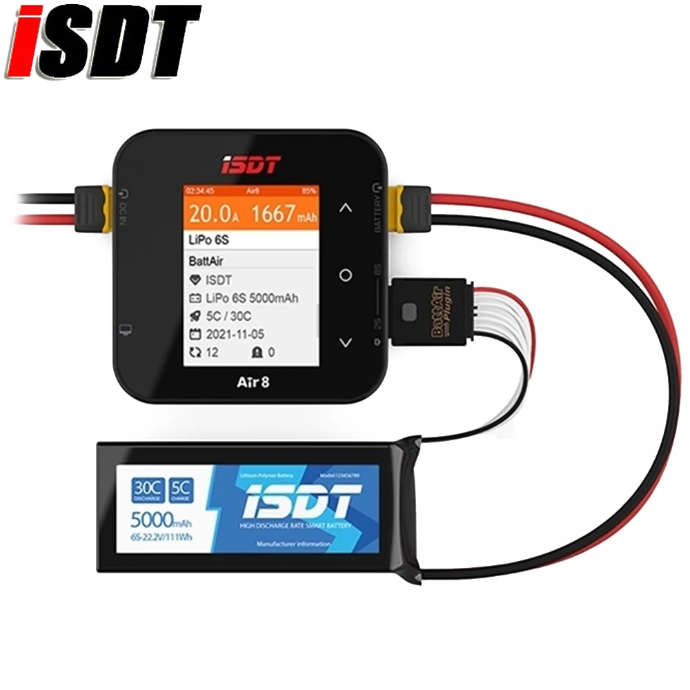5 / ISDT BattAir ÷ BAP2 BAP4 bak6 ͸  ý APP 2s 3-4s 5-6s Lipo ͸  Bluetooth 