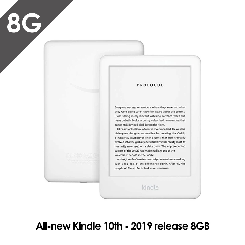 Все новые Kindle черный 2019 версия теперь со встроенным спереди светильник Wi Fi 8GB для