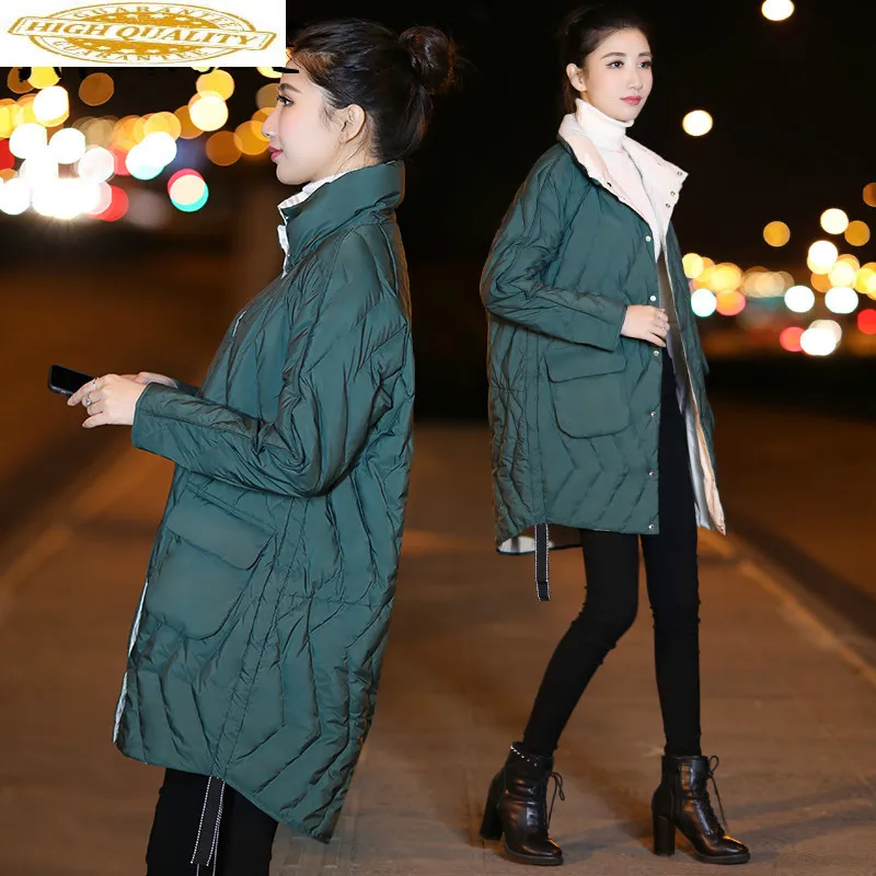 Winterjas Vrouwen Down Jas Koreaanse Twee Side Wear Eend Donsjack Vrouwen Puffer Jas Warme Parka Casaco 9267- YY1507 Winterjas Vrouwen Down Jas Koreaanse Twee Side Wear Eend Donsjack Vrouwen Puffer Jas Warme Parka Casaco 9267- YY1507