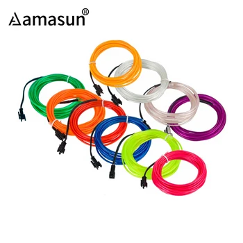 

1M 2M 3M 4M 5M 10M 20M EL Wire LED Strip Ribbon LED String Wire Rope Tube Waterproof Neon Light for Dance Party Wedding Decor