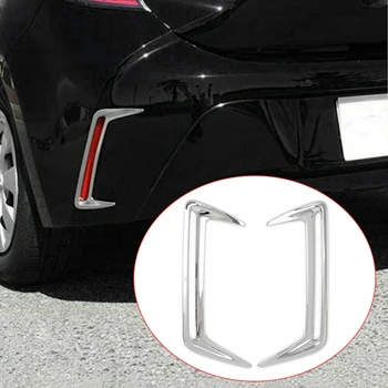 

NEW-ABS Chrome Rear Tail Fog Light Lamp Frame Cover Trim for Toyota Corolla Hatchback 2019-2020