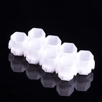 

200pcs Spliceable Honeycomb Tattoo Color Cup Ink Cup Paint Cup Pigment Cups Plastic Ink Cup for Painting Use (White)