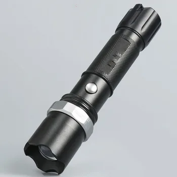 

18650 usb Outdoor lighting mini self-defense zoom flashlight led strong light long-range rechargeable flashlight hunting lamp