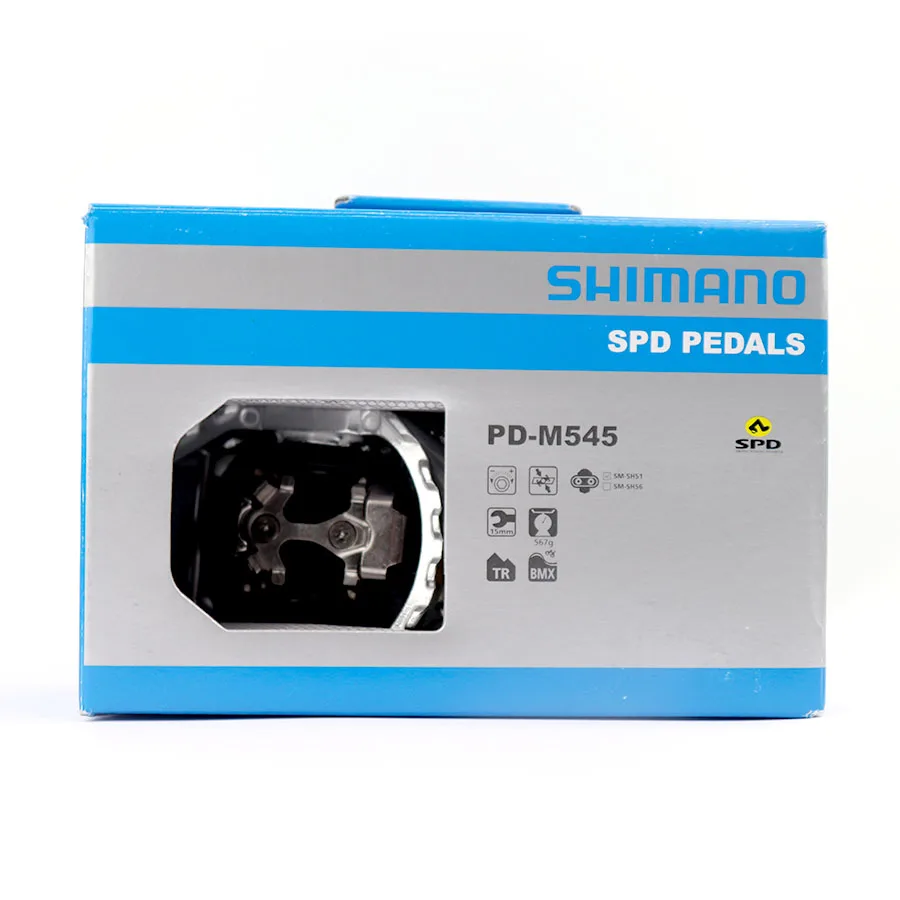 Велосипедные педали shimano SPD PD M545 MTB XC без туклипсов включая SM SH51 Cleats для горного