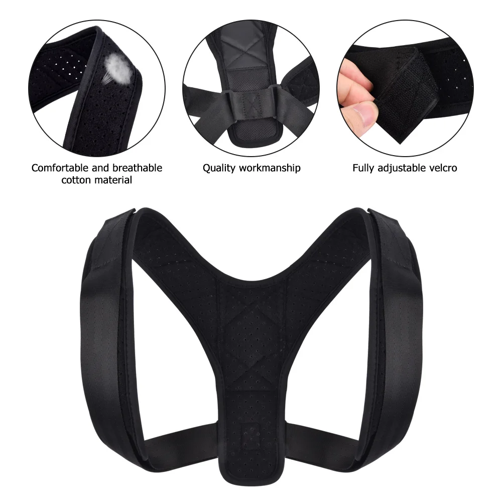 Male Female Brace Support Belt Medical Adjustable Clavicle Posture Corrector Corset Orthopedic Brace Shoulder Belt Health Care