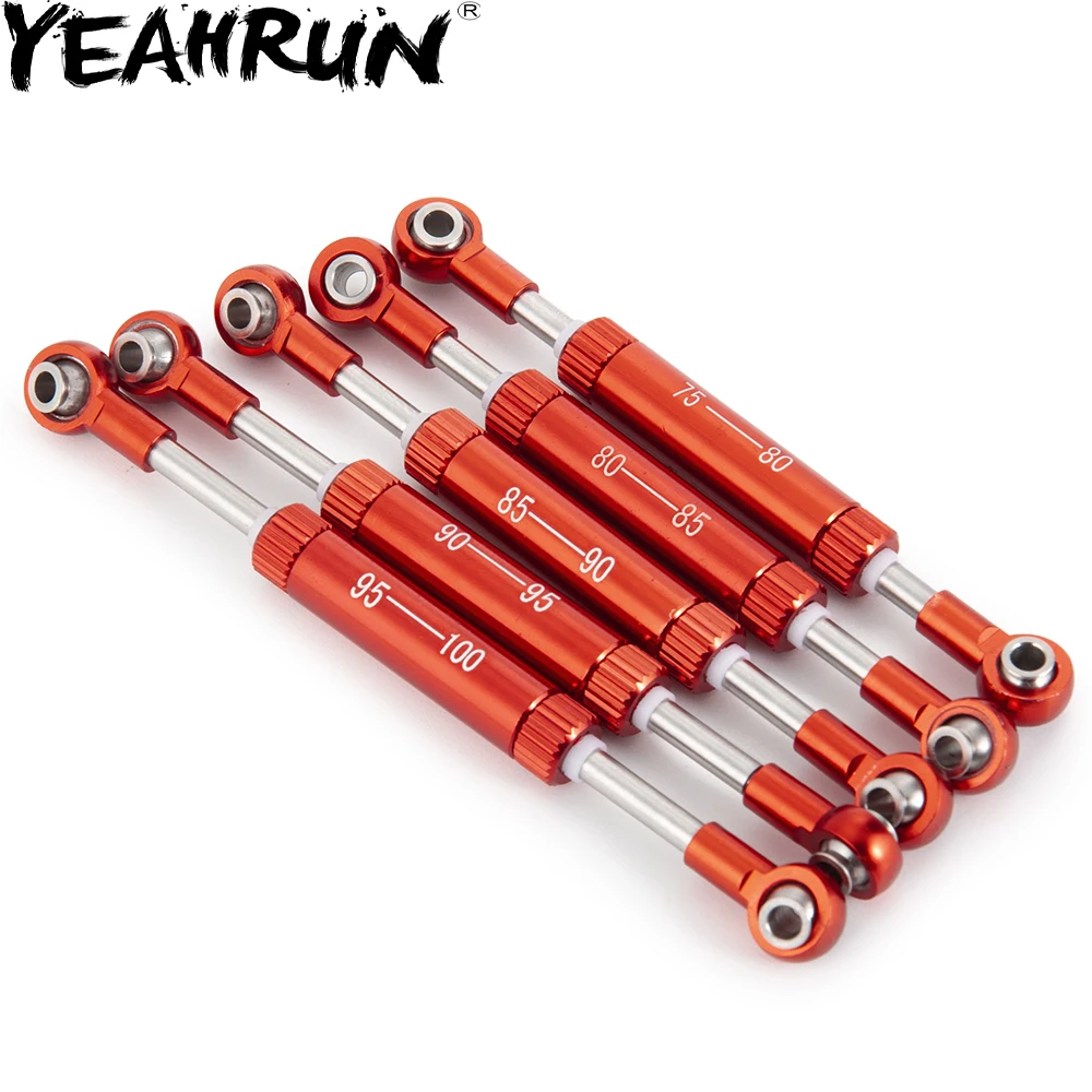 YEAHRUN Регулируемая длина Servos тяга-рулевой рычаг для SCX10 90046 TRX4 1/10 RC Гусеничный