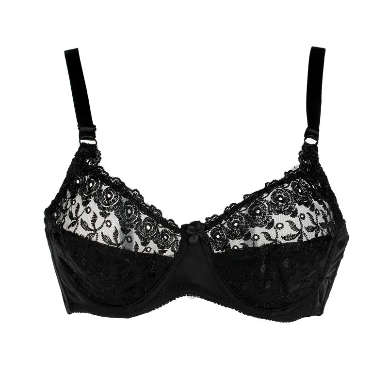 38 48 C D big cup Push Up Bra For Women Plus Size Solid Brassiere thin