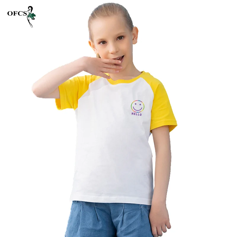 

New Arrivel Summer Children's Clothing Kids Boys Short Sleeve T-shirts Tops 2-12Years Old Newborn Girls Tees Girls Cotton Outfit