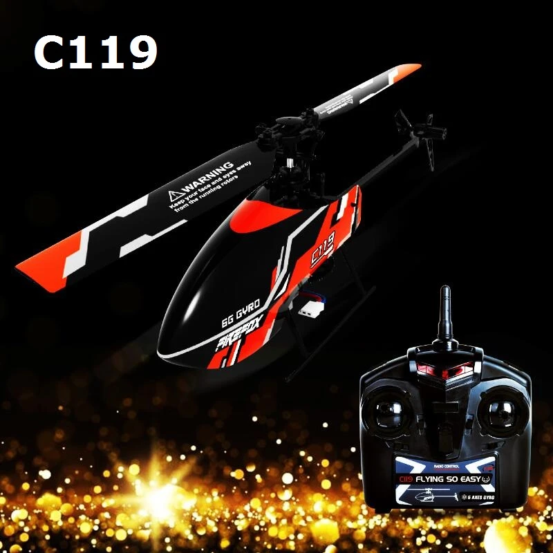 C119 4CH 6 Axis Gyro Flybarless RC Вертолет VS WLtoys V911S обновленная игрушка с дистанционным