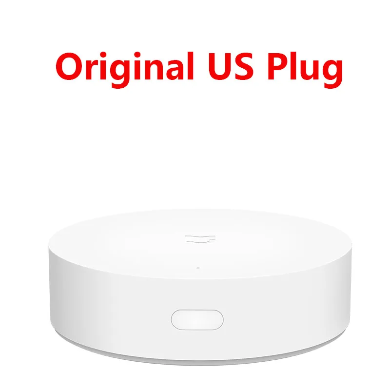 add US plug Xiaomi Mijia многомодовый умный шлюз голосовой пульт дистанционного управления Автоматизация работа с ZigBee 3,0 wifi Bluetooth сетка умные устройства - Цвет: add US plug