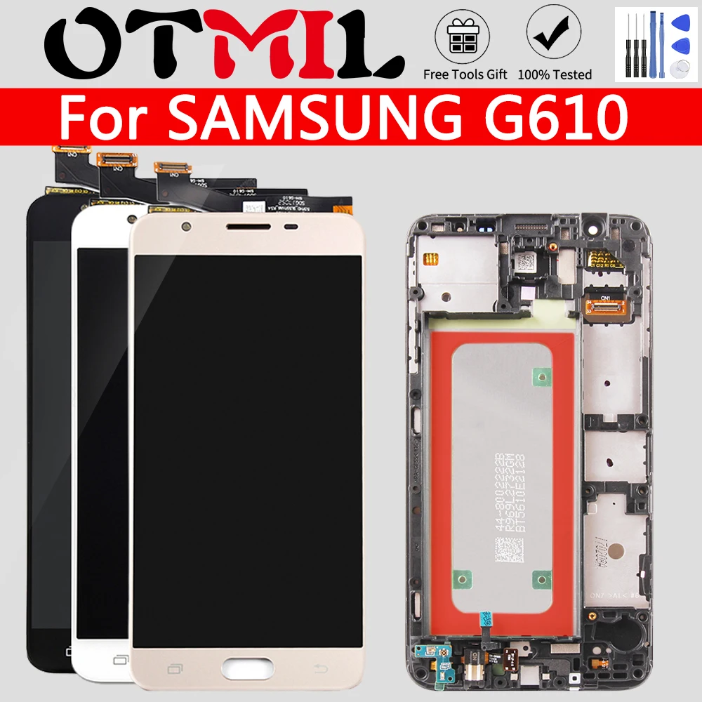 

5.5" For SAMSUNG Galaxy J7 Prime LCD Display G610 For SAMSUNG LCD G610F G610M G610 Display Touch Screen with Frame FOR J7 2016