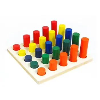 

Wooden Geometric Shape Matching Learning Classic Educational Toy Kids Building Blocks Set