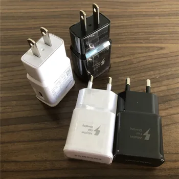 

100pcs/lot USB Charger 9.0V 1.67A 5.0V 2A EU US Plug Fast Charger Travel Adapter For S7 S8 S9 Note 8 AC Wall Home Charger