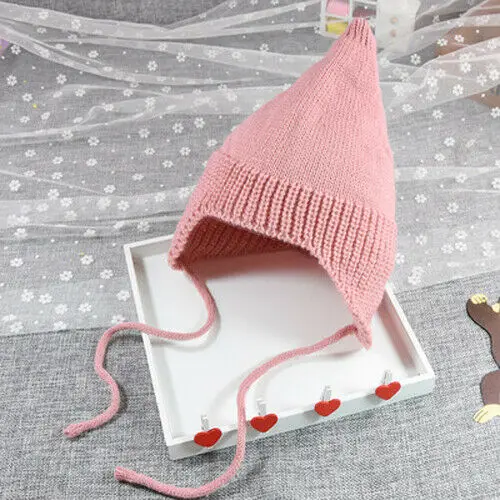 Flesh Pink Новая детская шапка в стиле хип-хоп для уличных танцев, весенне-Осенняя детская шапка, шарф для мальчиков и девочек, вязаная шапка, зимняя теплая одноцветная детская шапка - Цвет: Flesh Pink