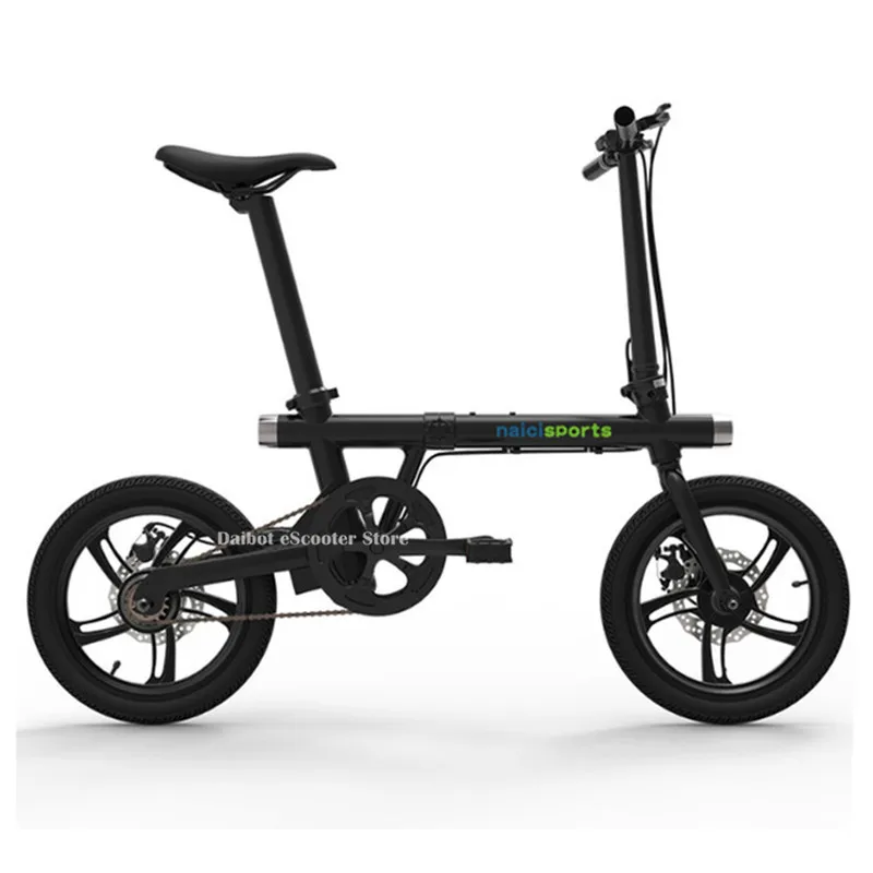 16 дюймов электрические велосипеды для взрослых два колеса Электрический велосипед 350W 36V мини-складной Портативный Электрический велосипед - Цвет: Black