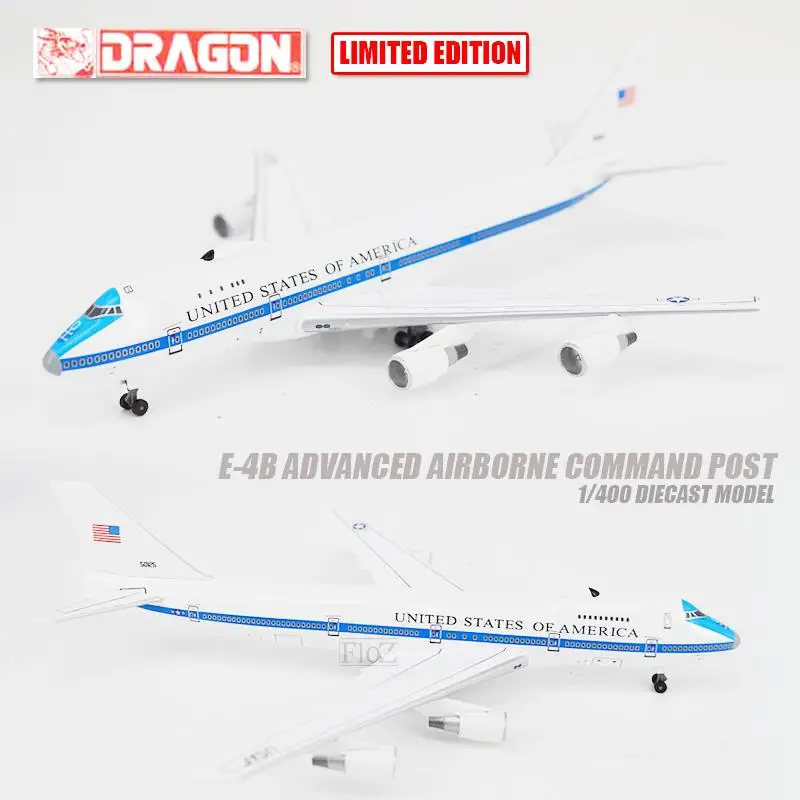 Дракон E-4B передовая воздушно-десантная команда пост 1/400 литья под давлением модель самолета