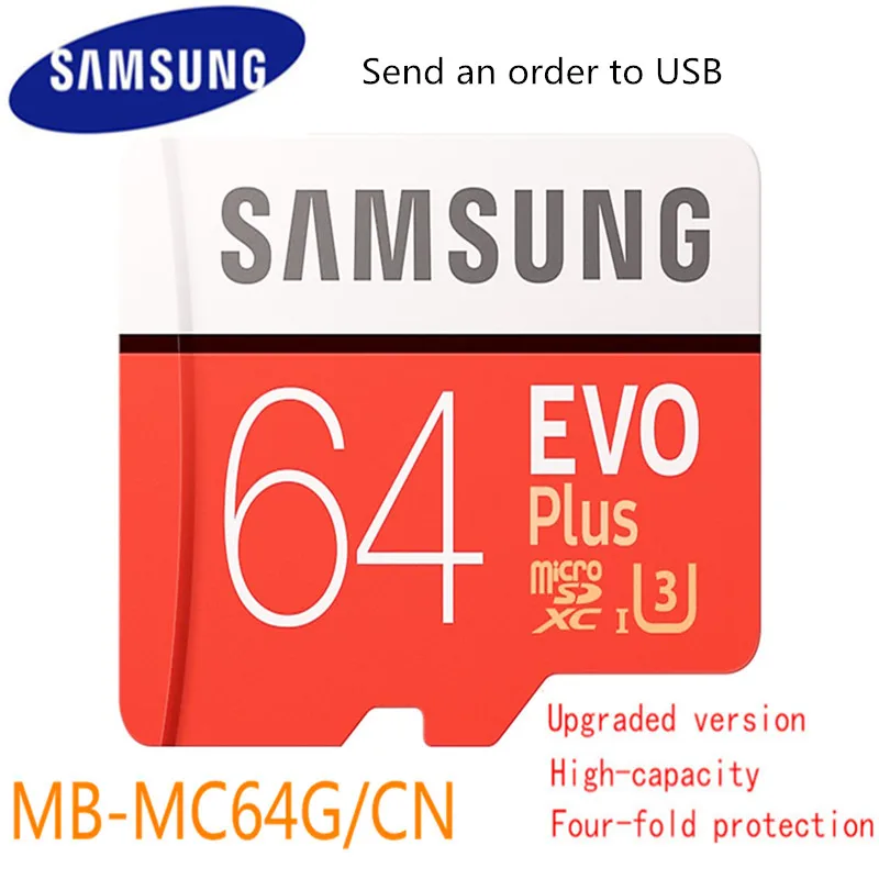 Samsung Evo Plus Micro Sd карта 64 Гб Sdhc Sdxc класс Evo+ класс 10 C10 Uhs Tf карты транс флэш Microsd