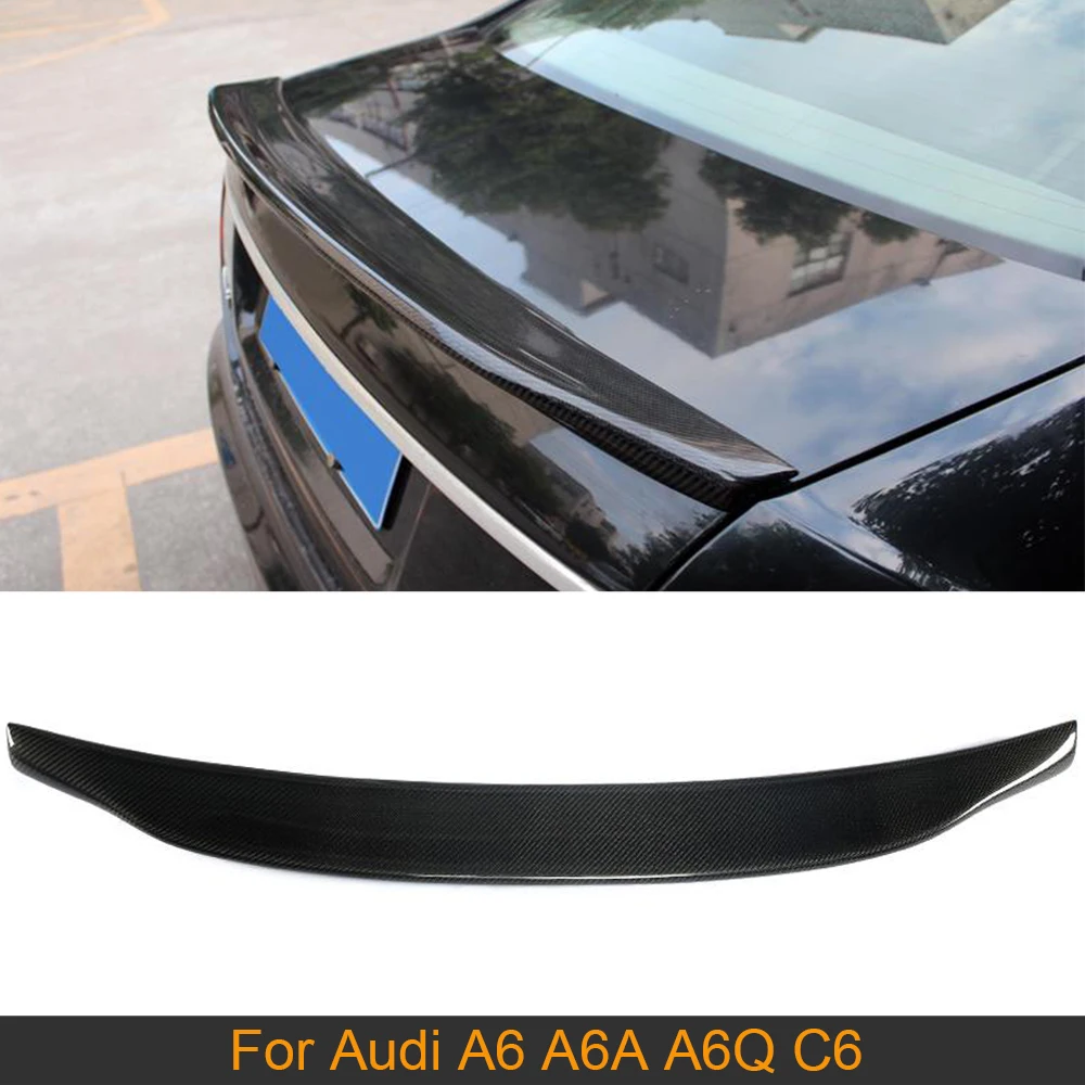 Для A6 спойлер заднего багажника крыла для Audi A6A A6Q C6 2005 - 2011 задний багажник губа