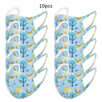 

10Pcs Kids Cartoon Sponge Anti Dust Mouth Mask Washable Reusable Face Mask Child