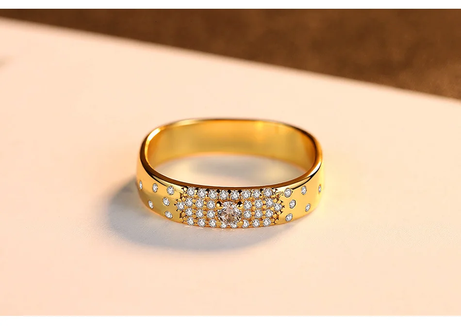 CZCITY, Настоящее серебро 925 пробы, изысканное кольцо для женщин, свадебное, роскошное, блестящее, CZ, настоящее, 18 k, женское, хорошее ювелирное изделие, рождественский подарок
