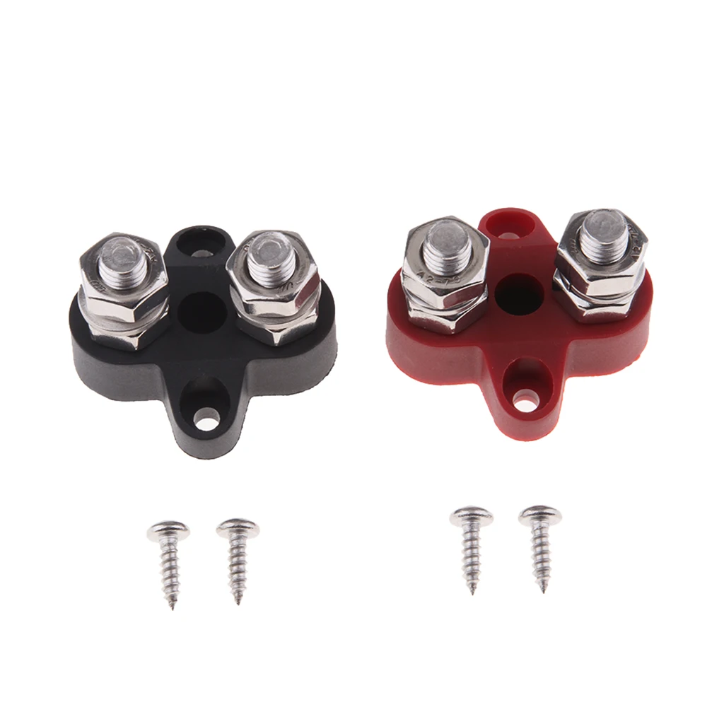 Bus Bar Power Terminal Blocks Positive M8+M8 Positive Distribution Studs