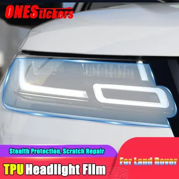 

For Land Rover Range Rover Sport Vogue L494 L405 Velar Evoque Discovery 5 Sport Car Headlights TPU HD Transparent Protector Film
