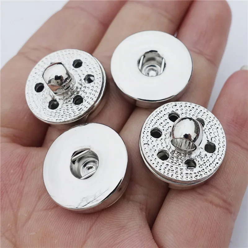 

18mm Snap Buttons Base Charms Copper Socket DIY Jewelry Making Component Findings 50 Pieces / Lot Wholesale