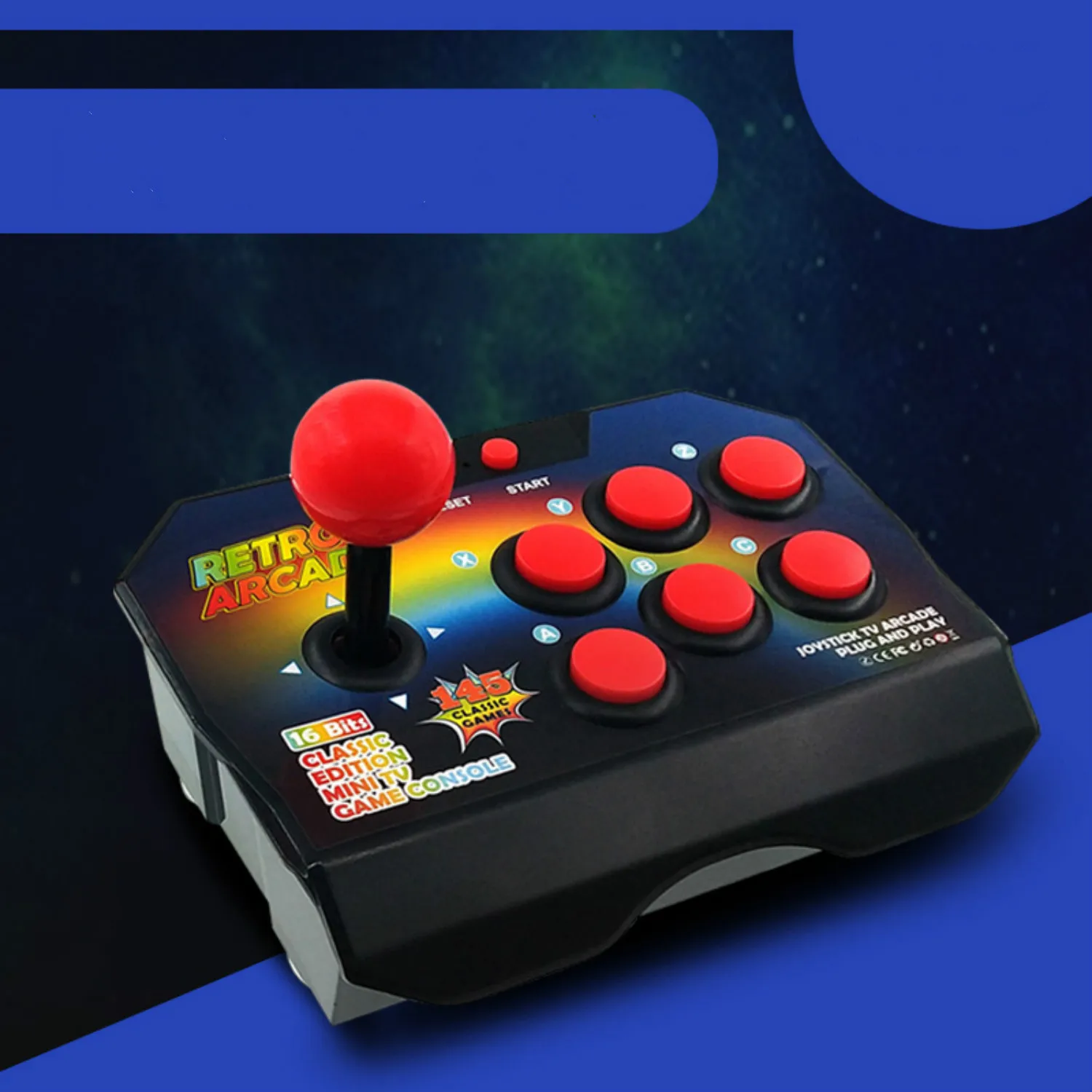 Cdragon-joystick com plug av para jogos, 145 jogos, controle com fio