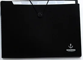black 8 pocket Simplism A4 папка для бумаг органайзер для бумаг 8/12 Карманы Широкий Кошелек Сумка для документов Файл карман папка для хранения эластичная застежка - Цвет: black 8 pocket