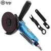 4 Inch Pneumatic Polisher Air Angle Grinder Mini High-speed Sliver/Blue for Machine Polished / Grinding / Cutting Pneumatic Tool 5