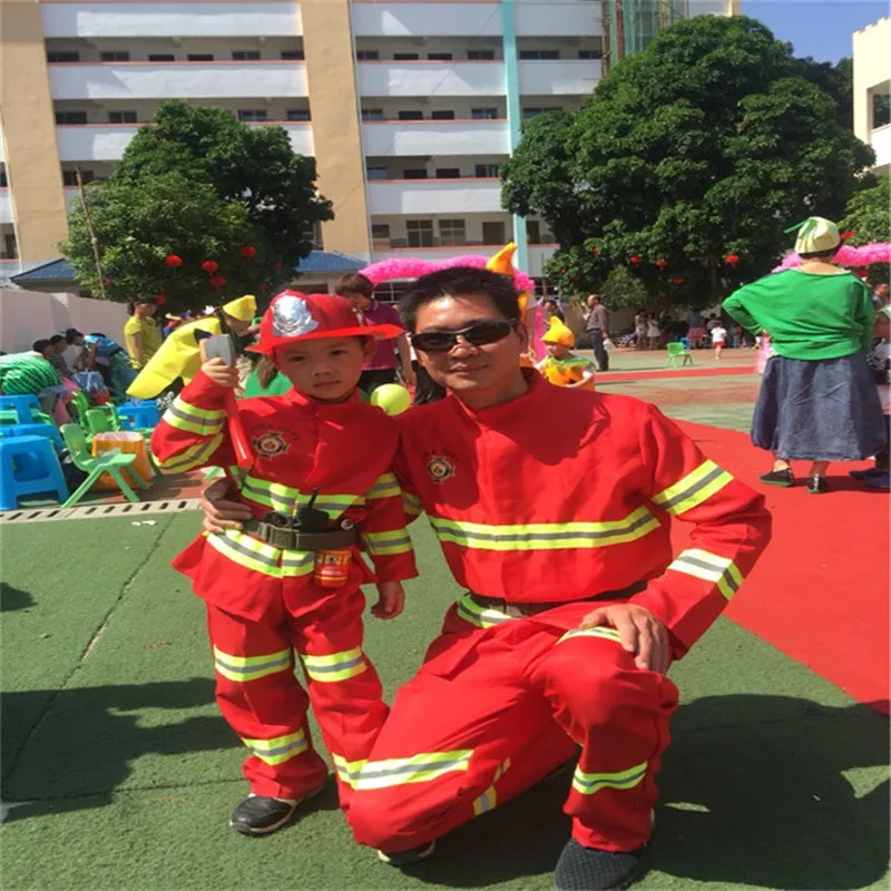 

Professional Firefighting Clothing Students Firefighting Drill Performance Wear Children Firefighting Character Play Small Unise
