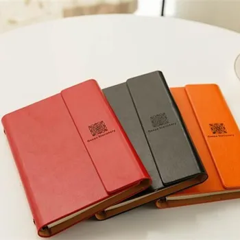 

Notebook Laptop Loose-leaf Binder Book Retro Pu Covered Edge Loose-leaf Notebook A5B5