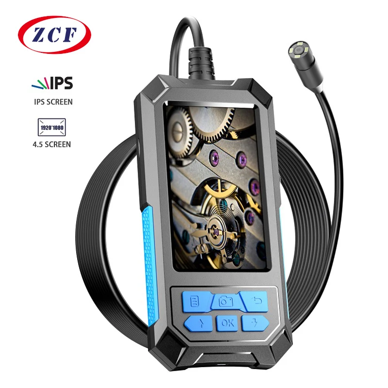 

P90 Auto Focus Endoscope 4.5 Inch IPS Screen Borescope with Display HD1944P 5.0MP Auto Focus Camera IP68 Waterproof 2600 mhA