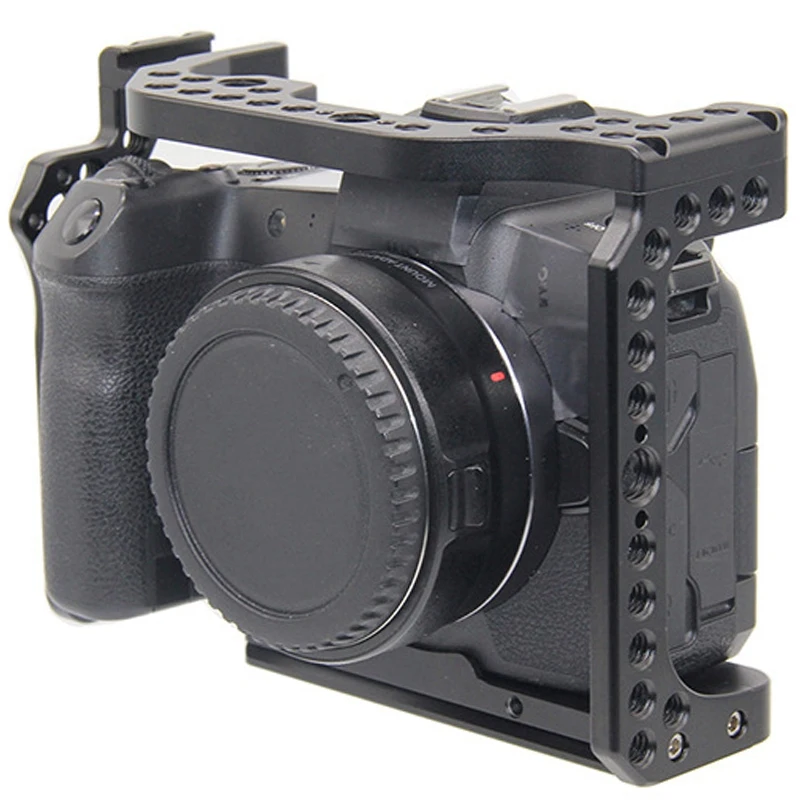 Клетка для камеры Canon EOS R с отверстиями крепления на холодную башню микрофона Magic