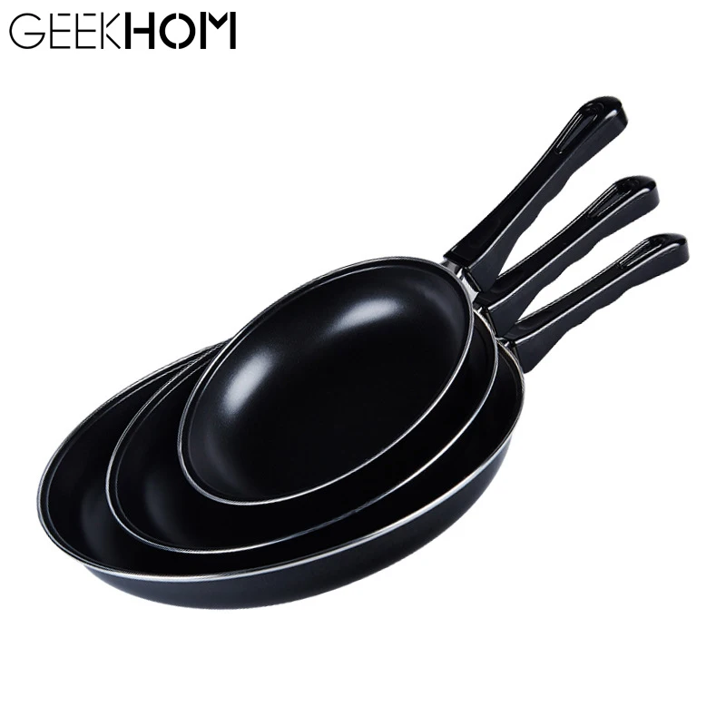

Kitchen Cast Iron Frying Pan 20/25/30cm Eco-Friendly Nonstick Fried Steak Frying Pans Egg Skillet Dishwasher Kitchen Cookware