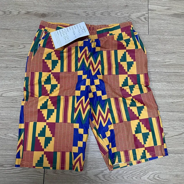 New African Women's Dress National Characteristics Batik Printed Polyester Half Skirt Short Dress Dress as picture