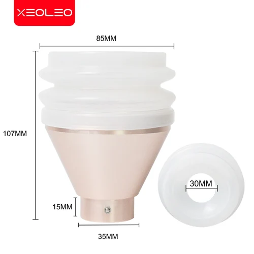 Xeoleo 커피 그라인더 블로우 호퍼 알루미늄 커피 호퍼 다른 그라인드 기계에 적합 35mm 직경 2