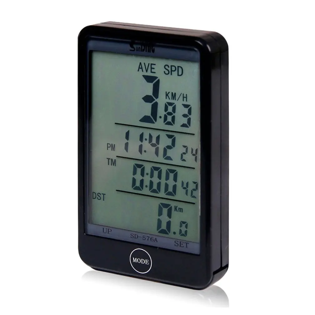 

LCD Digital Cycle Bike Computer Bicycle Speedometer Odometer English Type