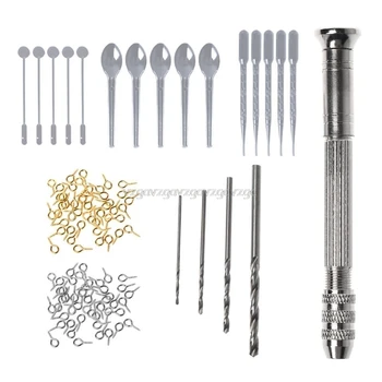 

1 Set Epoxy Resin Kit DIY Jewelry Making Tools Drill Pins Silver Gold Necklace Pendant Dropper Spoon Mix Stick N04 19 Dropship