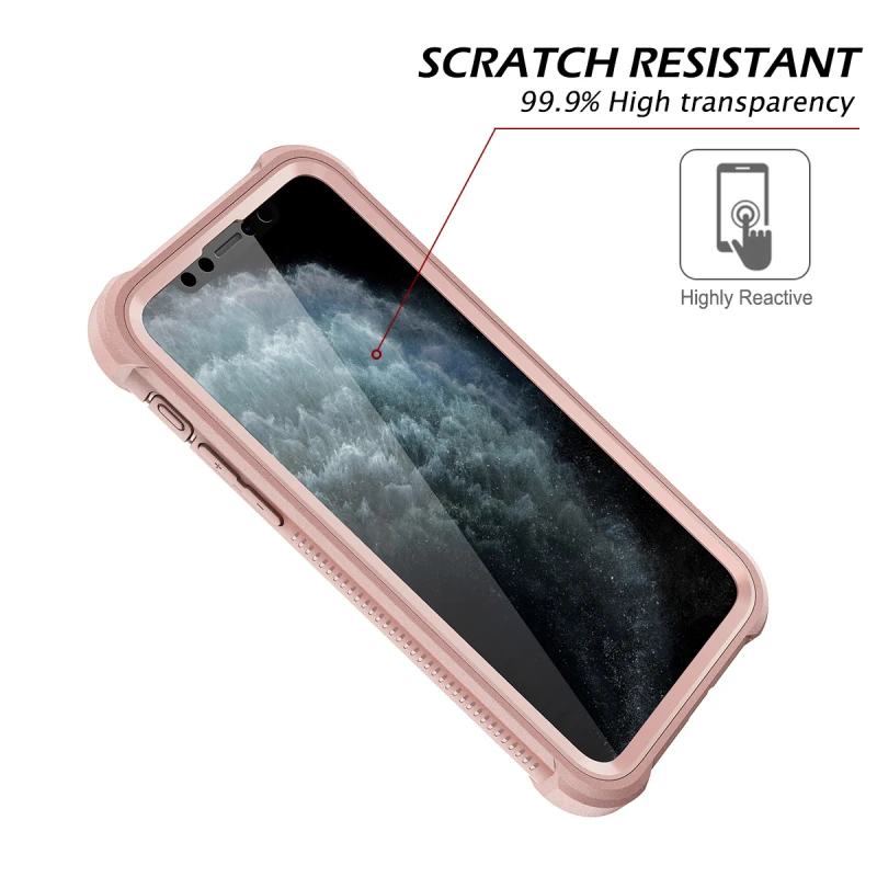 2 в 1 Жесткий Чехол для iphone 11 pro Max чехол Крышка с защитой экрана 360 полная защита противоударный чехол capa Funda для iphone 11
