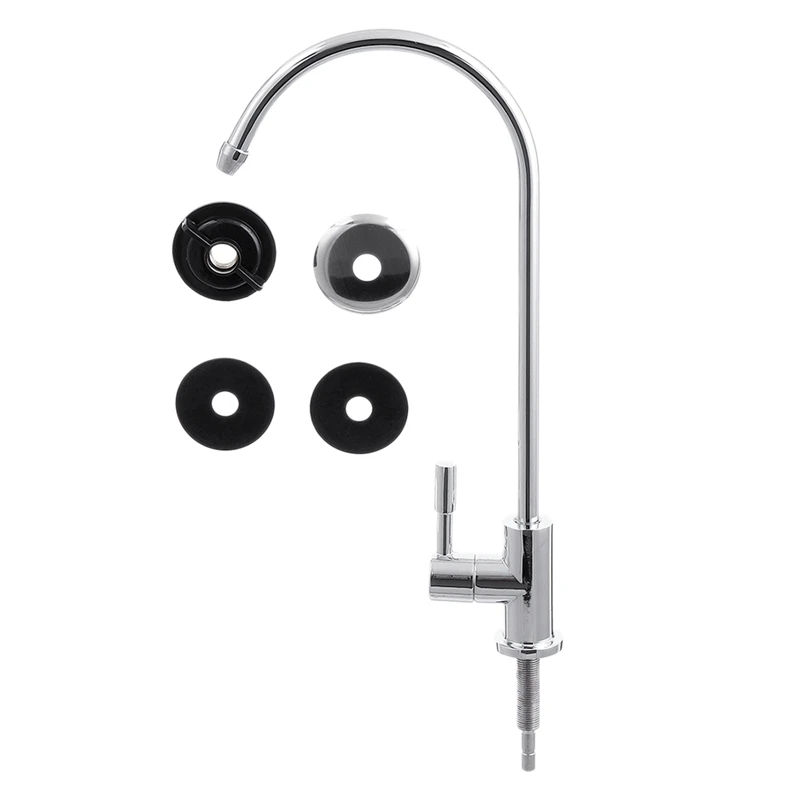 

1/4 Inch Chrome Drinking Water Filter Faucet Reverse Osmosis Sink Kitchen Tap