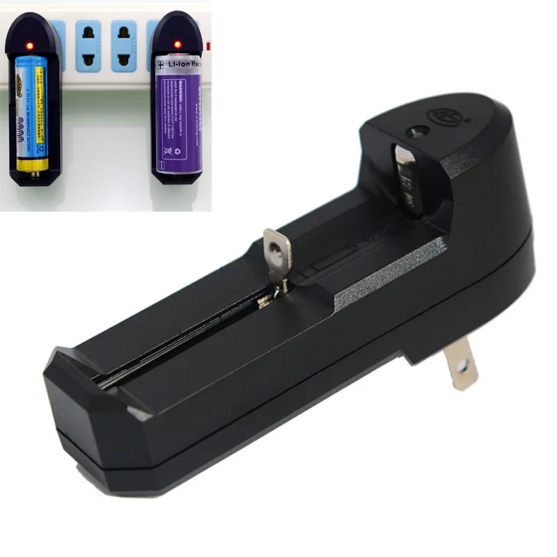 

1Pcs Wireless Single Lithium Battery Universal Travel Charger EU Plug Fit for 18650 14500 16340 10440 18500