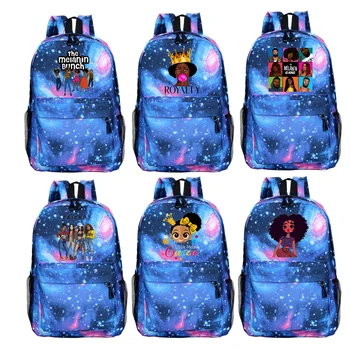 

Kids School Bags The Melanin Bunch Friends Women Backpack Cartable Kawaii Backpacks for Girls Boy Child's Bookbag Travel Bagpack